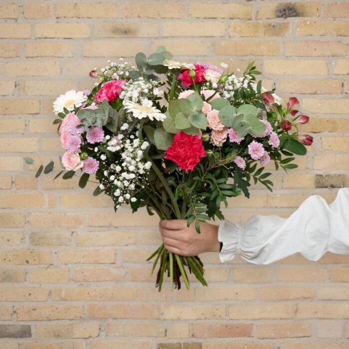 Tak for dig blomsterbuket