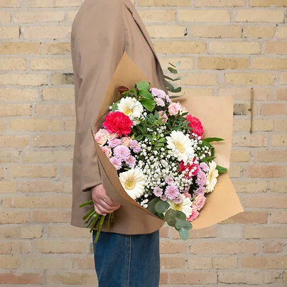 Tak for dig blomsterbuket
