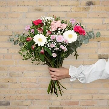 Tak for dig blomsterbuket